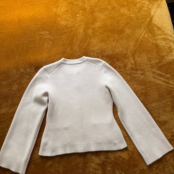 JENNI KAYNE  Women's Cooper Cardigan Ivory M - Picture 5 of 7